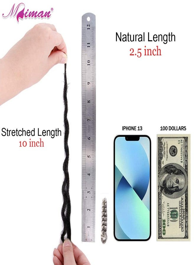 ميمان مجموعة MIMAN من 3 قطع من وصلات الشعر الكروشيه القصيرة المجعدة بطول 10 بوصات للنساء ذوات البشرة السمراء، ضفائر كروشيه حلزونية 6 مم، وصلات شعر صناعية لتسريحة شعر موهوك أفرو مضفرة يمكنكِ صنعها بنفسك (رمادي فضي مختلط بالأسود). - Image 4